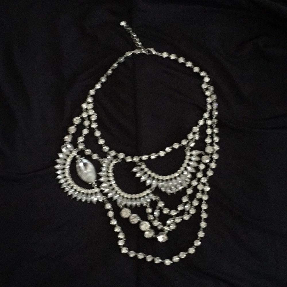 Rhinestone necklace.
